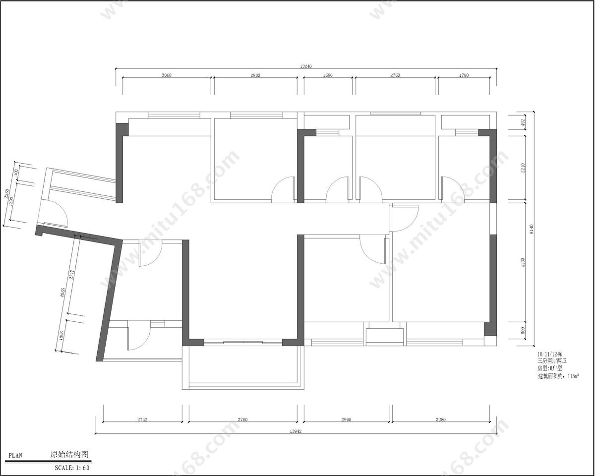 中信新城 公馆8号12栋B户型